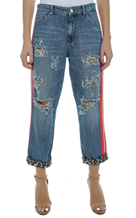 BLUGIRL-Jeans cu banda decorativa